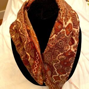 Vintage silk head scarf from England